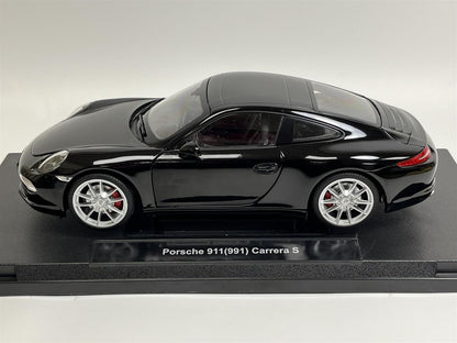 Welly 2013 Porsche 911 991 Carrera S Coupe Black 1:18