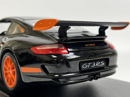 Welly 2010 Porsche 911 997 GT3 RS Black with Orange Wheels 1:18