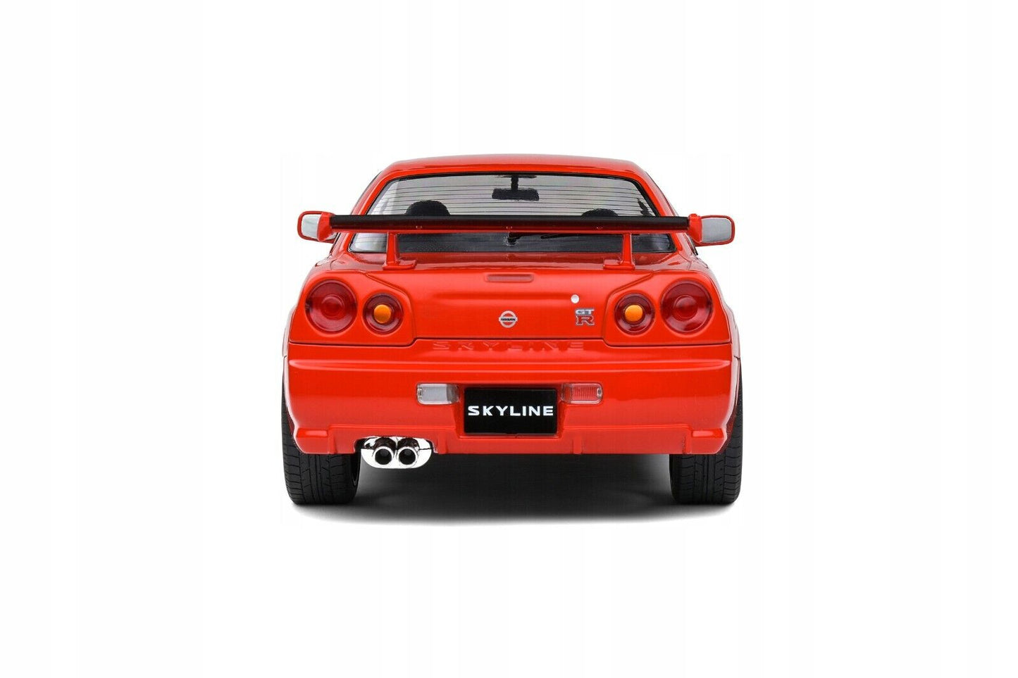 Solido 1999 Nissan Skyline GT-R (R34) Red w/ Black Hood  1:18