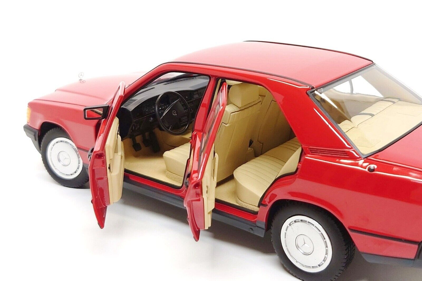 Norev 1982 Mercedes-Benz 190E (W201) Signal Red 1:18