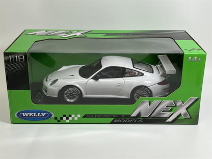 Welly Porsche 911 (997) GT3 Cup Car Street Version White 1:18