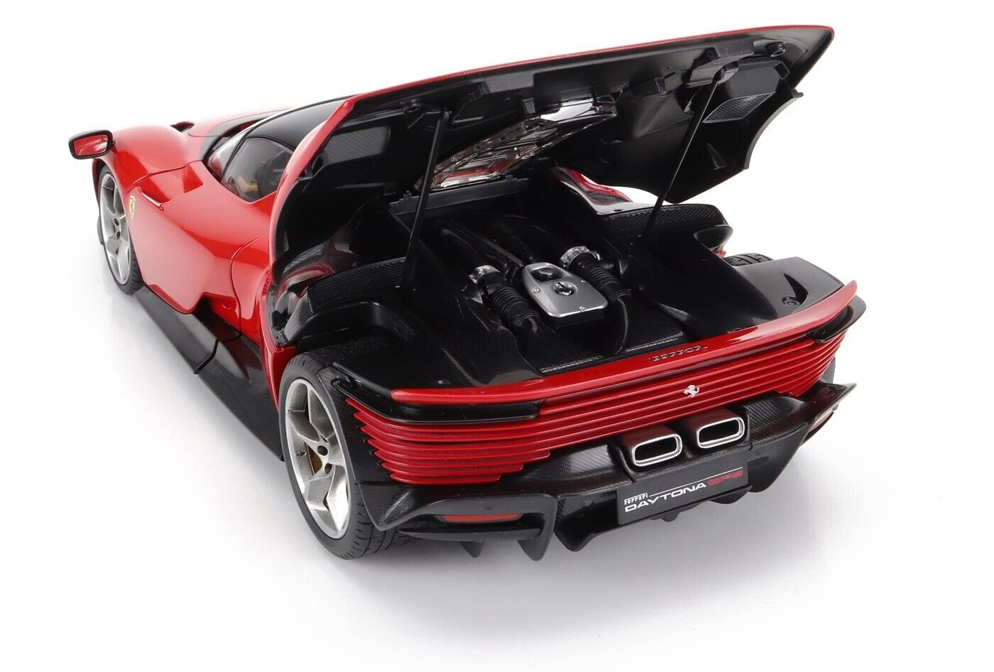 Bburago 2022 Ferrari Daytona SP3 Closed (Removable) Roof Rossa Corsa Ferrari Red 1:18