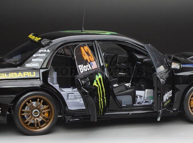 Sun-Star 2006 Subaru Impreza WRC06 No 43 Gymkhana 2008 Ken Block Monster Energy 1:18