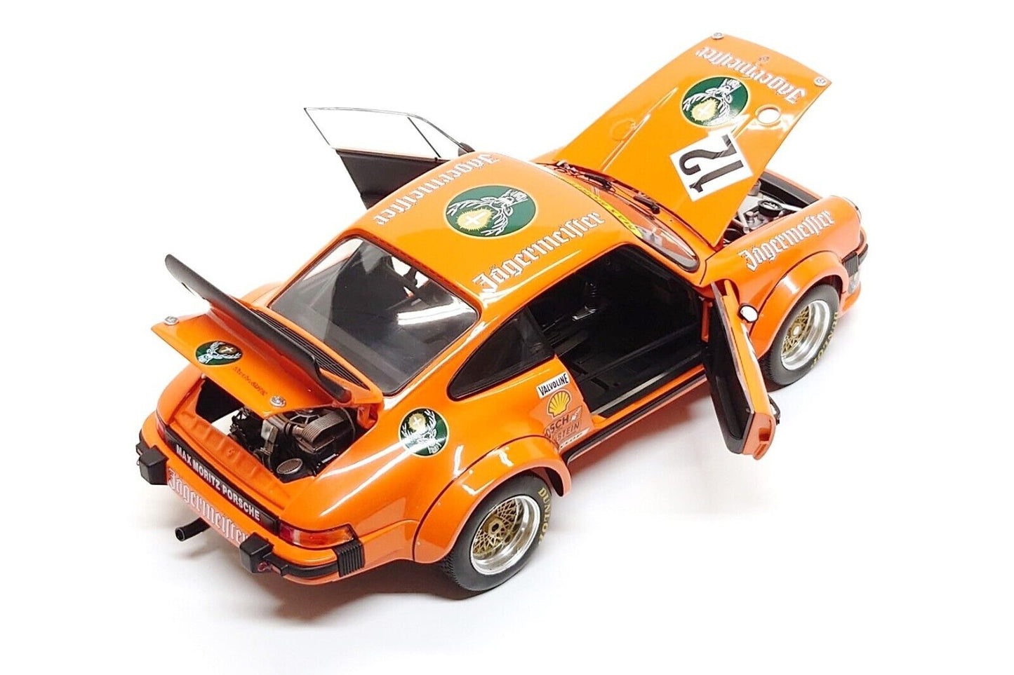 Schuco 1976 Porsche 911 934 RSR Jagermeister No 12 Eifelrennen DRM Orange 1:18