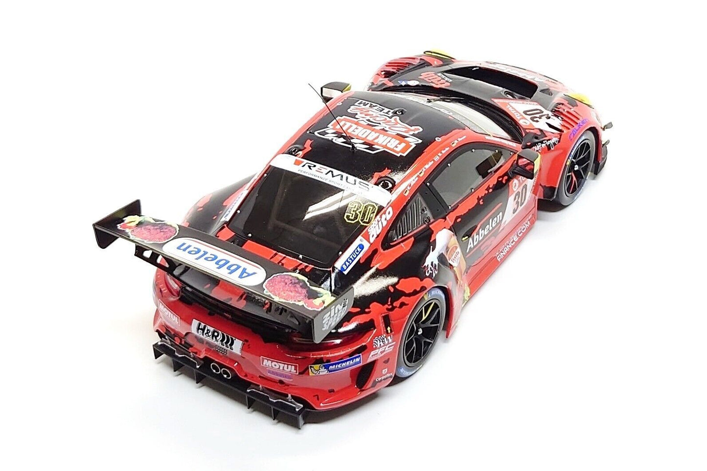 Ixo 2019 Porsche 911 991.2 GT3 R Team Frikadelli Racing No 30 24hr Nurburgring 2020 Red & Black 1:18