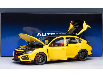 AUTOart 2021 Honda Civic Type R (FK8) Sunlight Yellow 1:18