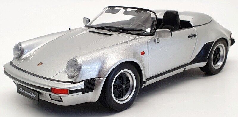 KK Scale 1989 Porsche 911 Speedster G Series Silver Metallic 1:18