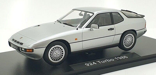 KK Scale 1986 924 Turbo Coupe Silver 1:18