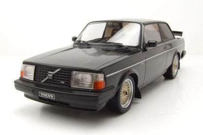 Ixo 1986 Volvo 240 Turbo Custom Coupe Black w/ Gold Wheels 1:18