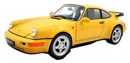 Welly 1989 Porsche 911 (964) Turbo 3.6 Yellow 1:18