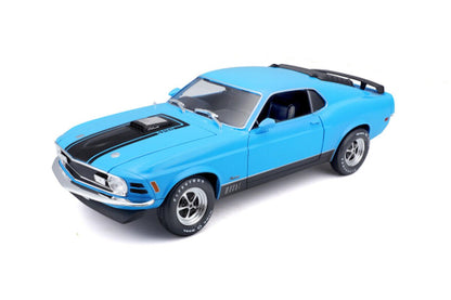 Maisto 1970 Ford Mustang Mach-1 Coupe Blue 1:18