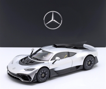 NZG 2022 Mercedes Benz One AMG (C298) Hightech Silver 1:18 DEALER EDITION