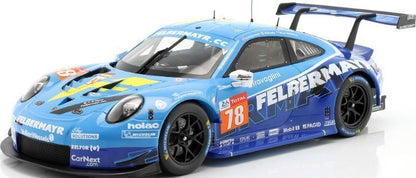 Ixo 2018 Porsche 911 991.2 GT3 RSR No.78 24hr Le Mans 2020 Blue 1:18