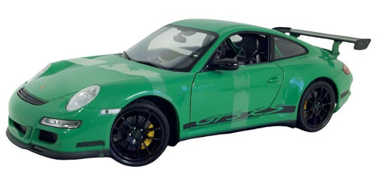 Welly 2007 Porsche 911 (997) GT3 RS Green w/ Black Deco 1:18