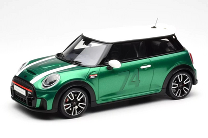 Otto 2023 Mini Cooper F56 JCW John Cooper Works British Racing Green 1:18 Resin