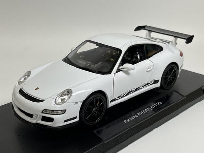 Welly 2007 Porsche 911 (997) GT3 RS White with Black Deco 1:18