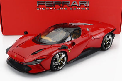 Bburago 2022 Ferrari Daytona SP3 Closed (Removable) Roof Rossa Corsa Ferrari Red 1:18