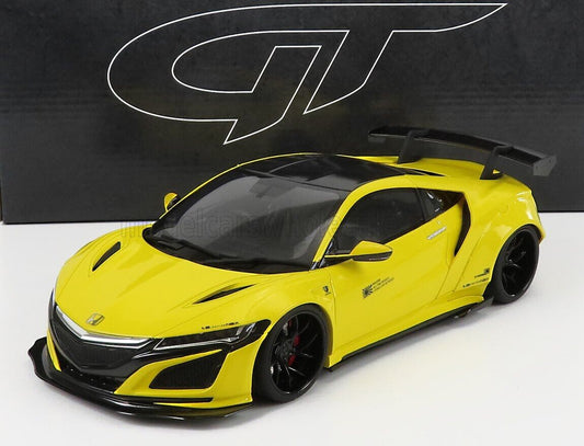 GT Spirit Honda NSX RHD by LB Works Yellow w/ Black Wheels 1:18 Resin, SEALED