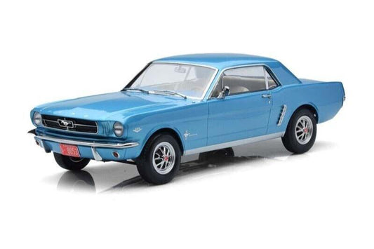 Norev 1965 Ford Mustang Hardtop Coupe Twilight Turquoise Metallic 1:18