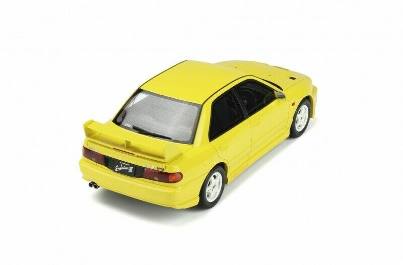 Otto 1995 Mitsubishi Lancer EVO III Hardtop Dandelion Yellow 1:18 RESIN, SEALED