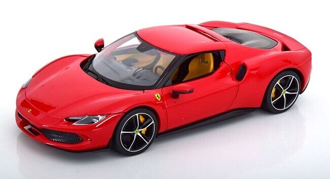 Bburago 2021 Ferrari 296 GTB Hybrid 830HP V6 Rossa Corsa Red 1:18