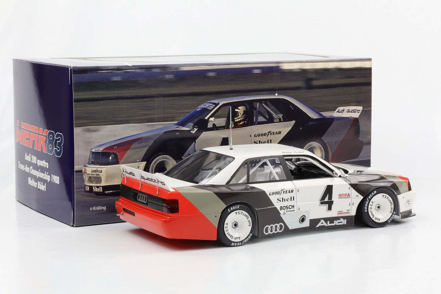 Werk83 Audi 200 Quattro Team Audisport No 4 St Petersburg Trans-Am 1988 1:18