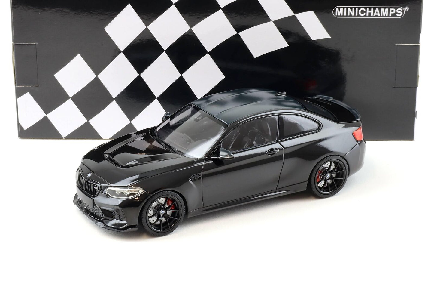 Minichamps 2020 BMW M2 CS (F87) Black w/ Black Wheels 1:18