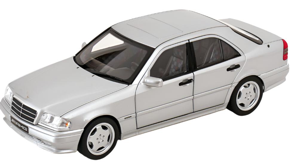 Norev 1993 Mercedes-Benz C36 AMG W202 Silver Metallic 1:18