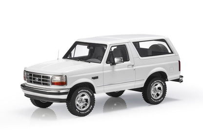 LS Collectibles 1992 Ford Bronco 4x4 Hard Top Closed White 1:18