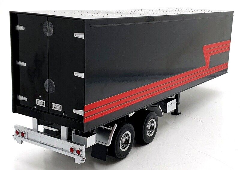 Road Kings Semi Trailer Truck Black w/ Red Stripes 1:18