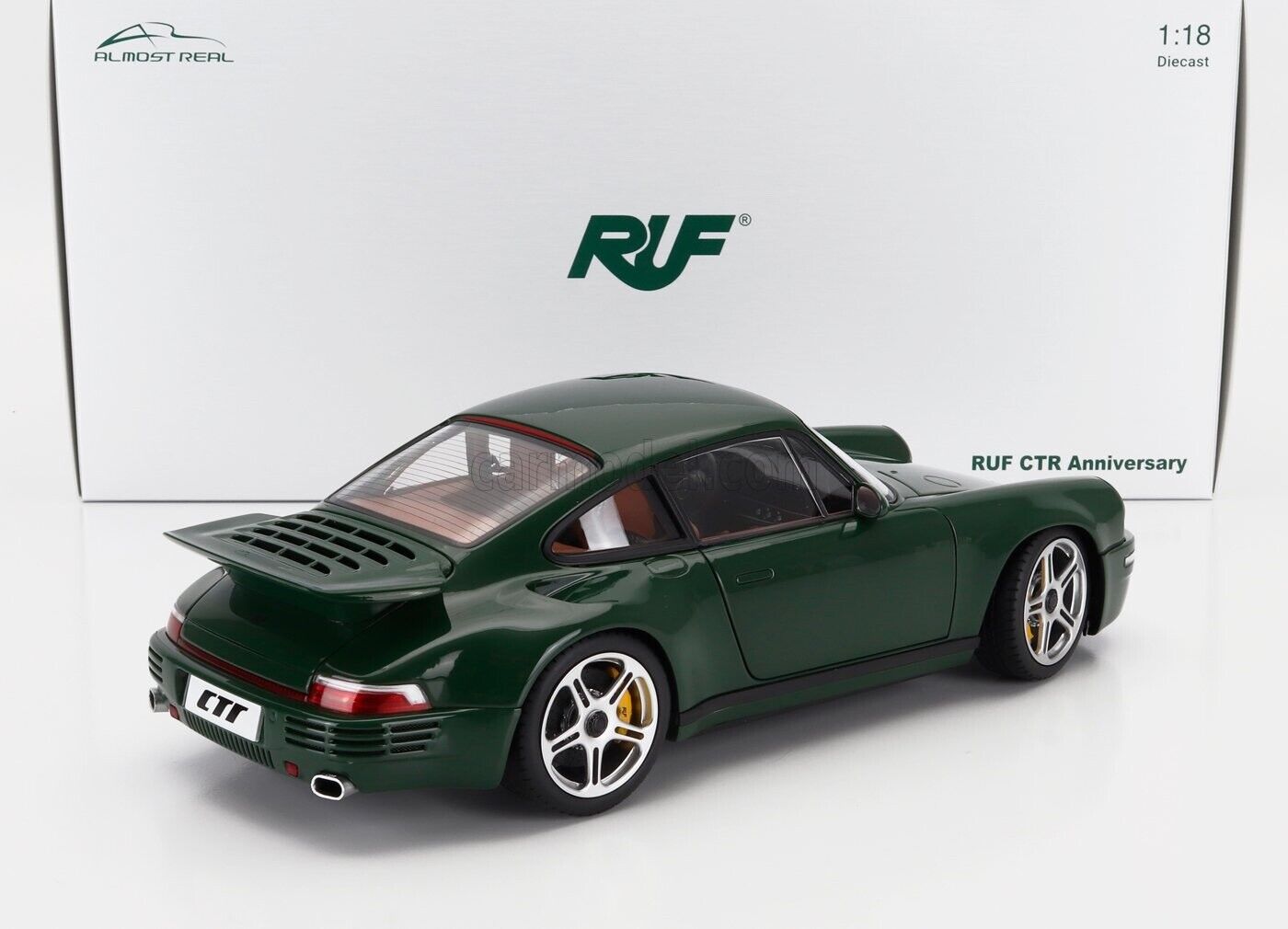 Almost-Real 2018 Porsche 911 RUF CTR Coupe Anniversary Irish Green 1:18