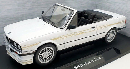 MCG 1989 BMW 325i (e30) Cabriolet Alpina C2 2.7 White 1:18