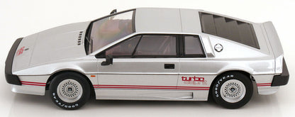 KK Scale 1981 Lotus Esprit Turbo Silver w/ Red Deco 1:18