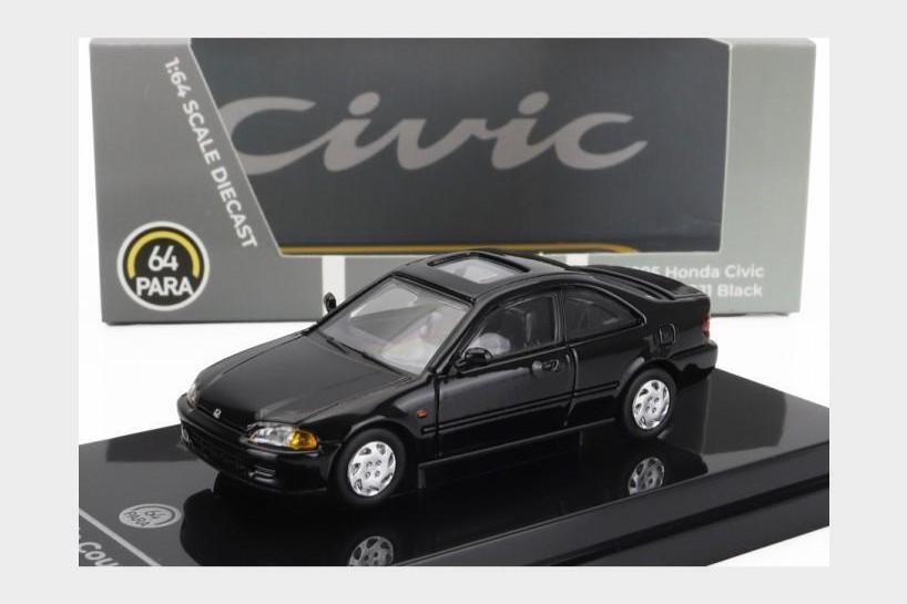 Para64 1995 Honda Civic EJ1 LHD Black 1:64