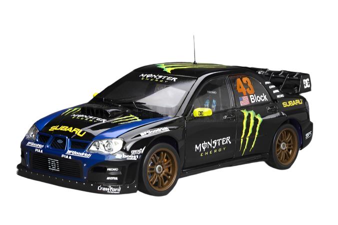 Sun-Star 2006 Subaru Impreza WRC06 No 43 Gymkhana 2008 Ken Block Monster Energy 1:18