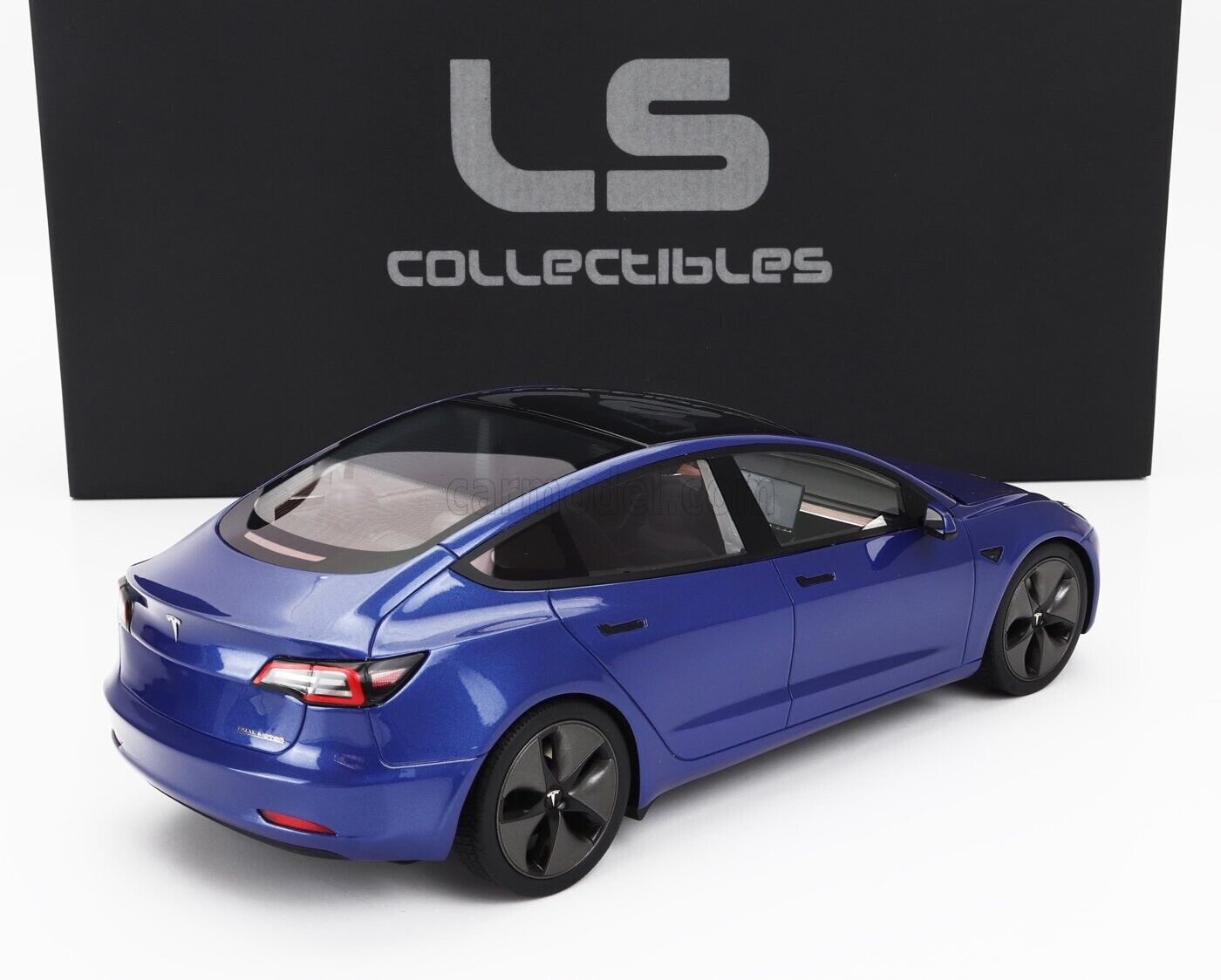 LS Collectibles 2021 Tesla Model 3 Multi-Coat Blue Metallic 1:18