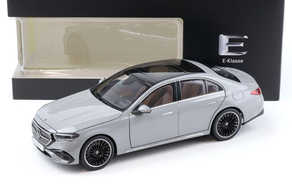 Norev 2024 Mercedes-Benz E-Class AMG Line (W214) Alpine Grey 1:18 DEALER EDITION