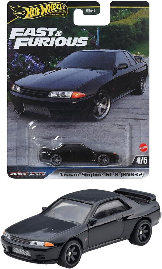 Hot Wheels Premium Fast & Furious Nissan Skyline GT-R (R32) BNR32 2024 Black 1:64