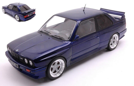 Ixo 1989 BMW E30 M3 Coupe Dark Blue Metallic w/ Deep Dish Wheels 1:18