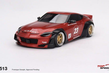 Topspeed 2023 Nissan Fairlady Z (RZ34) #23 Rocket Bunny Pandem Passion Red RHD 1:18