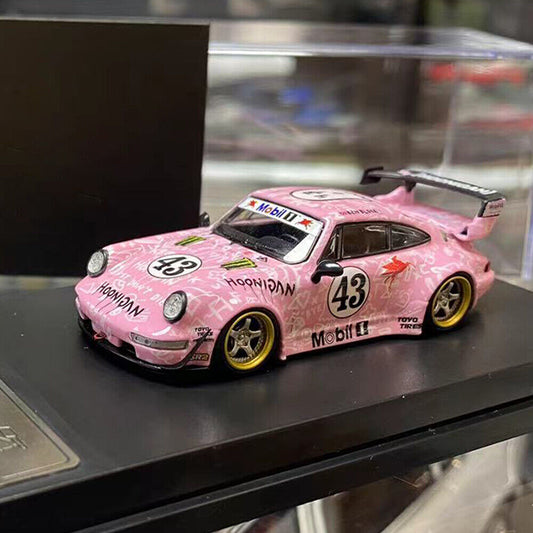 King Model Porsche 911 964 RWB Pink Hoonipigasus 1:64