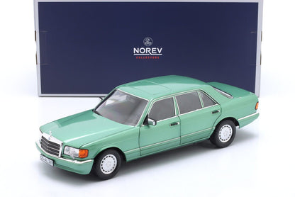 Norev 1991 Mercedes-Benz 560 SEL (W126) Light Green Metallic 1:18