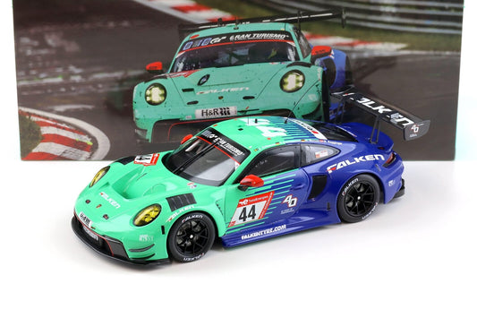 Ixo 2023 Porsche 911 992 GT3 R Team Falken Motorsports No 44 24hr Nurburgring 2023 1:18