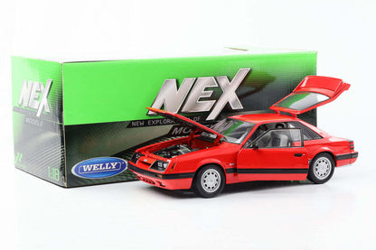 Welly 1986 Ford Mustang GT 5.0 Red 1:18