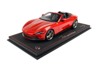 BBR 2023 Ferrari Roma Spider Tetto Aperto Rosso Magma 1:18