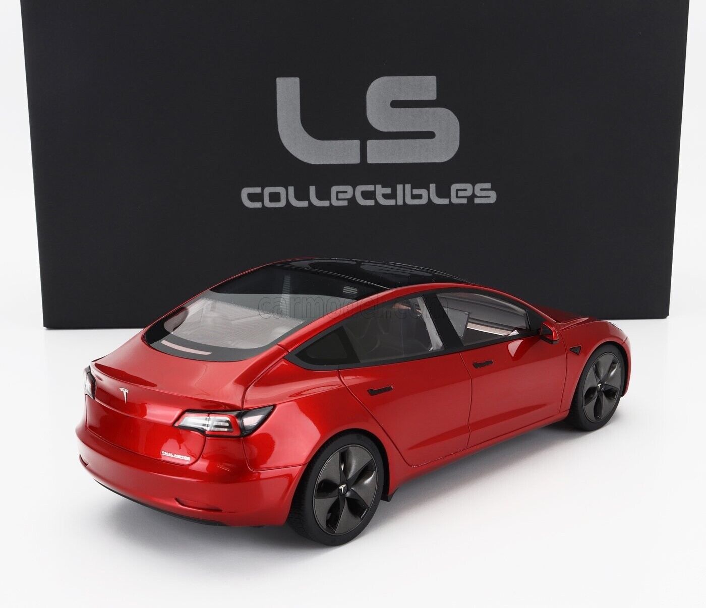 LS Collectibles 2021 Tesla Model 3 Multi-Coat Red 1:18 RESIN, SEALED