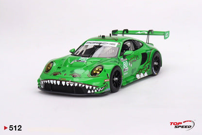 Topspeed Porsche 911 GT3 R (992) #80 AO Racing 2023 IMSA Sebring Green 1:18