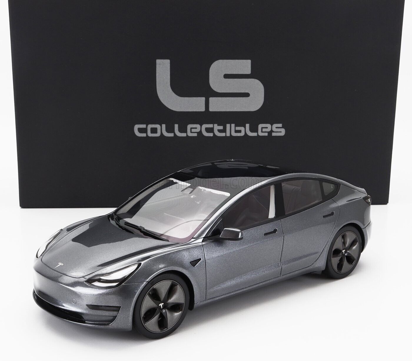 LS Collectibles 2021 Tesla Model 3 Midnight Silver Metallic 1:18 RESIN, SEALED