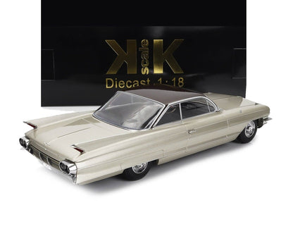 KK Scale 1961 Cadillac Series 62 Coupe Beige Brown 1:18