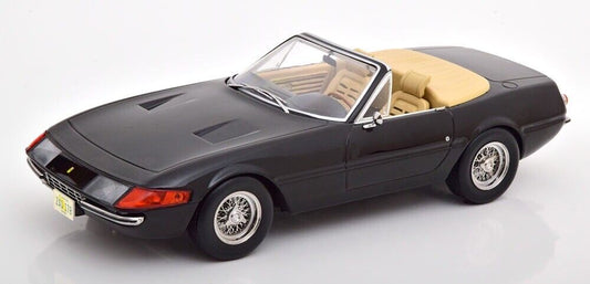 KK Scale 1969 Ferrari 365 GTB Daytona Spider Series 1 Black Miami Vice 1:18